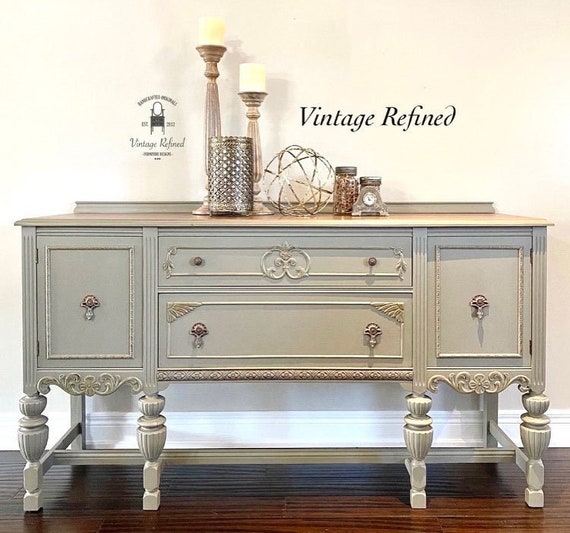 4 Door Painted Mongolian Sideboard - Ca 1920 4 Door Painted Mongolian Sideboard - Ca 1920