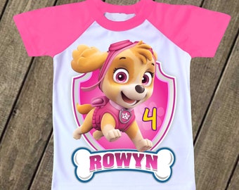 playeras personalizadas de skye paw patrol