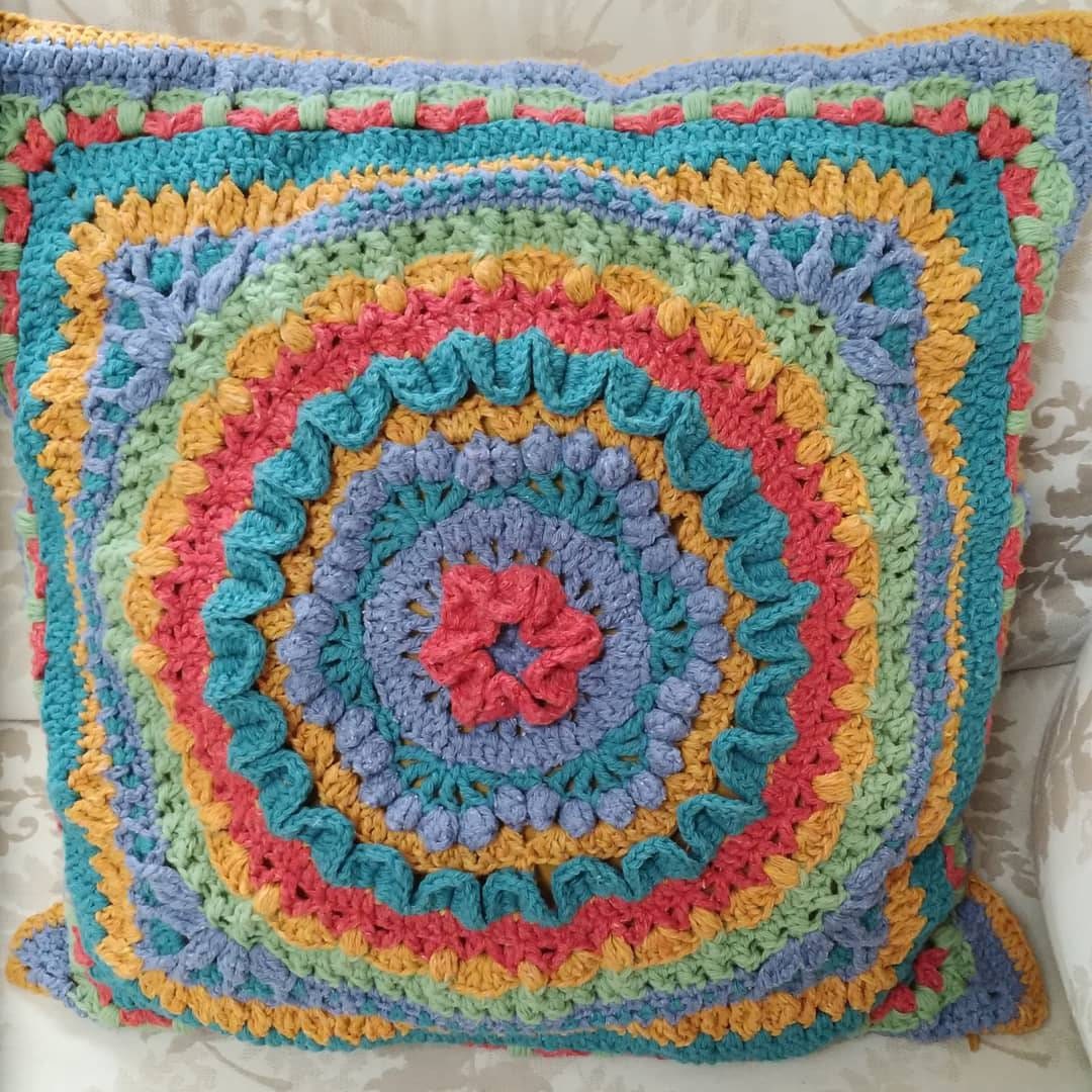 Housse de Coussin Crocheté/Housse Crocheté