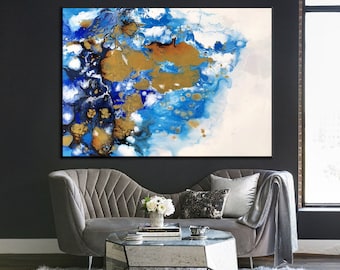 large modern abstract painting on canvas original, oversized abstract wall art, extra large wall art abstract, large abstract canvas art A51