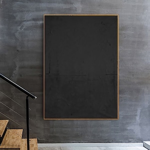 large abstract painting original on canvas modern black painting abstract very black wall art contemporary art black abstract wall art A632