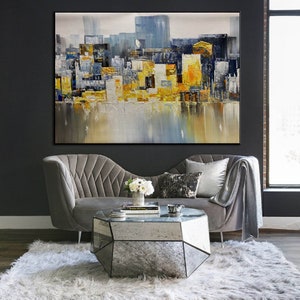 large canvas wall art abstract painting original abstract art oversized wall art canvas modern abstract painting living room wall art W313