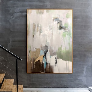 large abstract painting original, oversized wall art, large acrylic painting, large canvas wall art, extra large wall art abstract M537