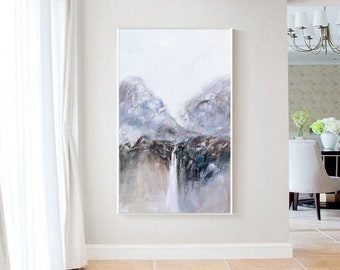 large abstract wall art, abstract painting original large, mountain wall art canvas, extra large wall art abstract, large canvas art A26