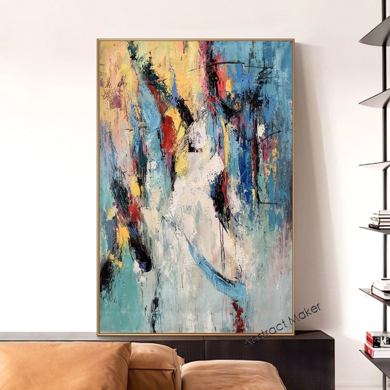 Large Abstract Wall Art Living Room Painting Original - Etsy