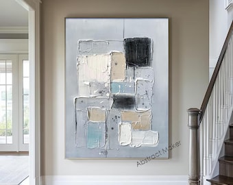 Original Wall Art on Canvas Textured Canvas Art Large Minimalist Abstract Painting Textured Oil Painting Living Room Wall Art A789
