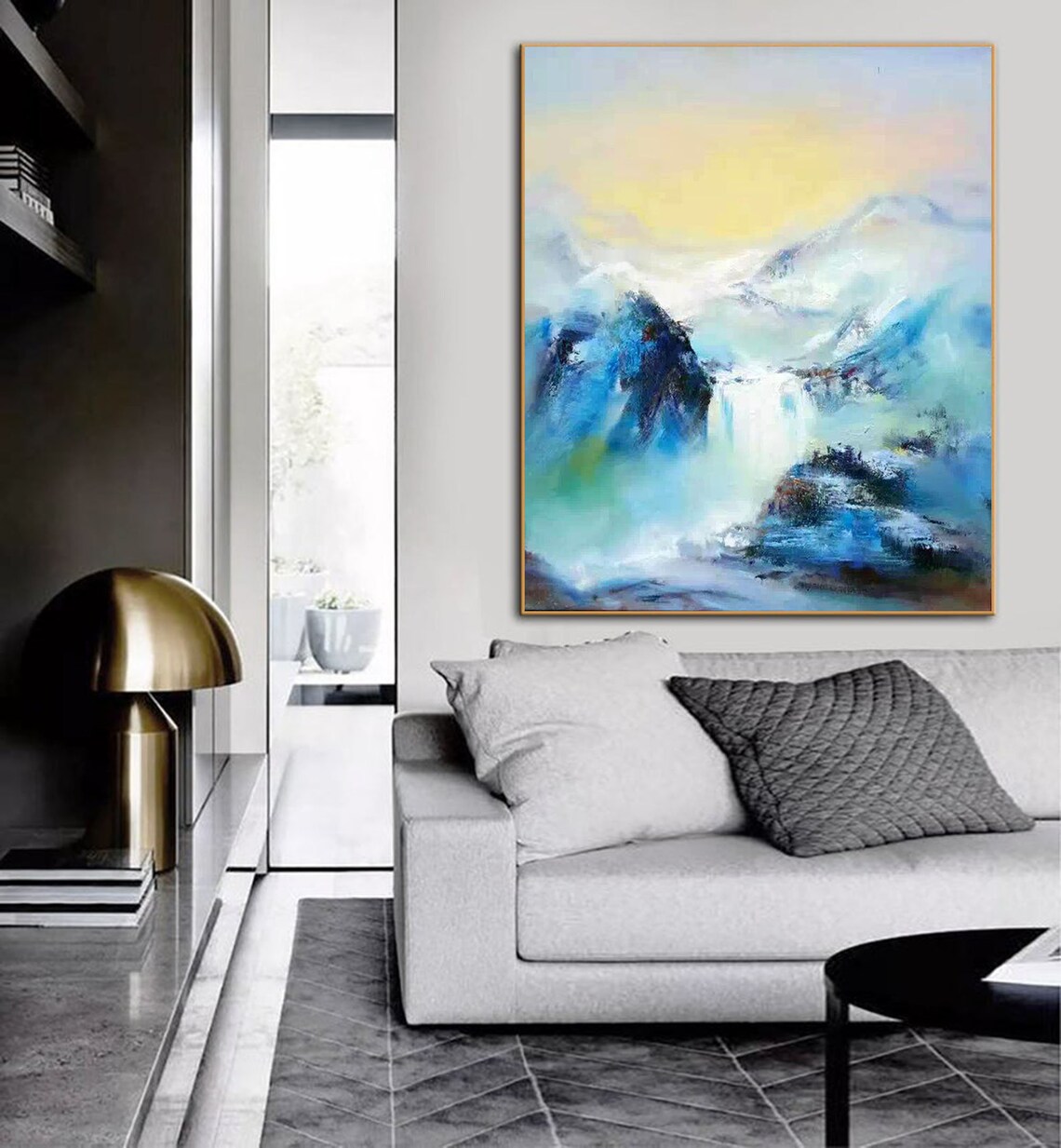 Large Canvas Wall Art Landscape Painting Original Abstract - Etsy