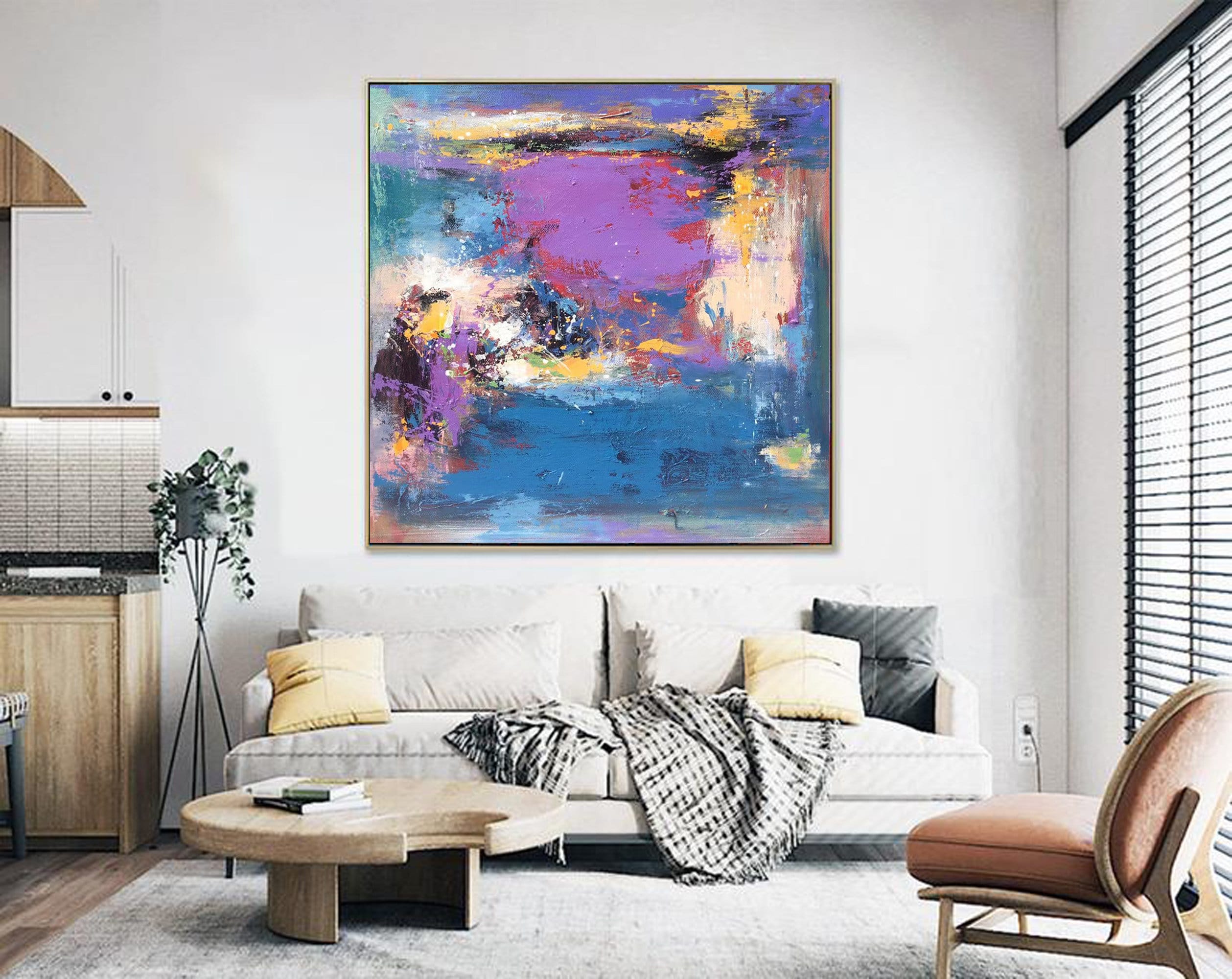 Original Abstract Oil Painting Textured Wall Art Canvas - Etsy