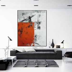 large oil painting on canvas, modern abstract painting, original abstract painting, extra large wall art, large abstract canvas art W267