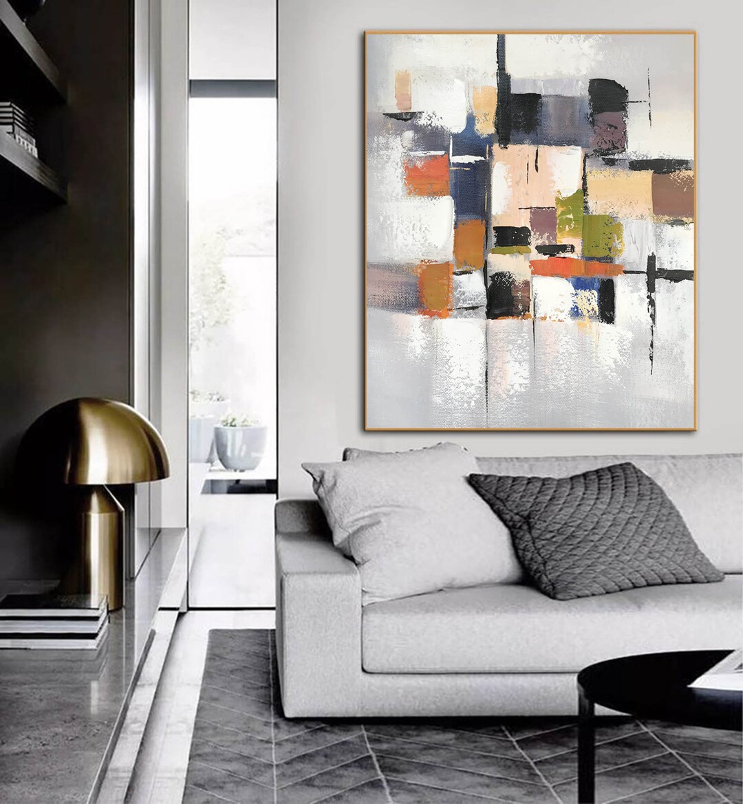Large Wall Art on Canvas, Modern Abstract Art Painting, Oversized ...