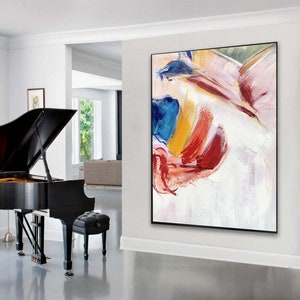 original abstract painting, large abstract wall art, contemporary art hand painted, oversized wall art, colorful painting on canvas A191