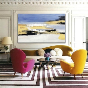 large abstract painting original art on canvas extra large wall art abstract contemporary acrylic painting oversized wall art canvas A111