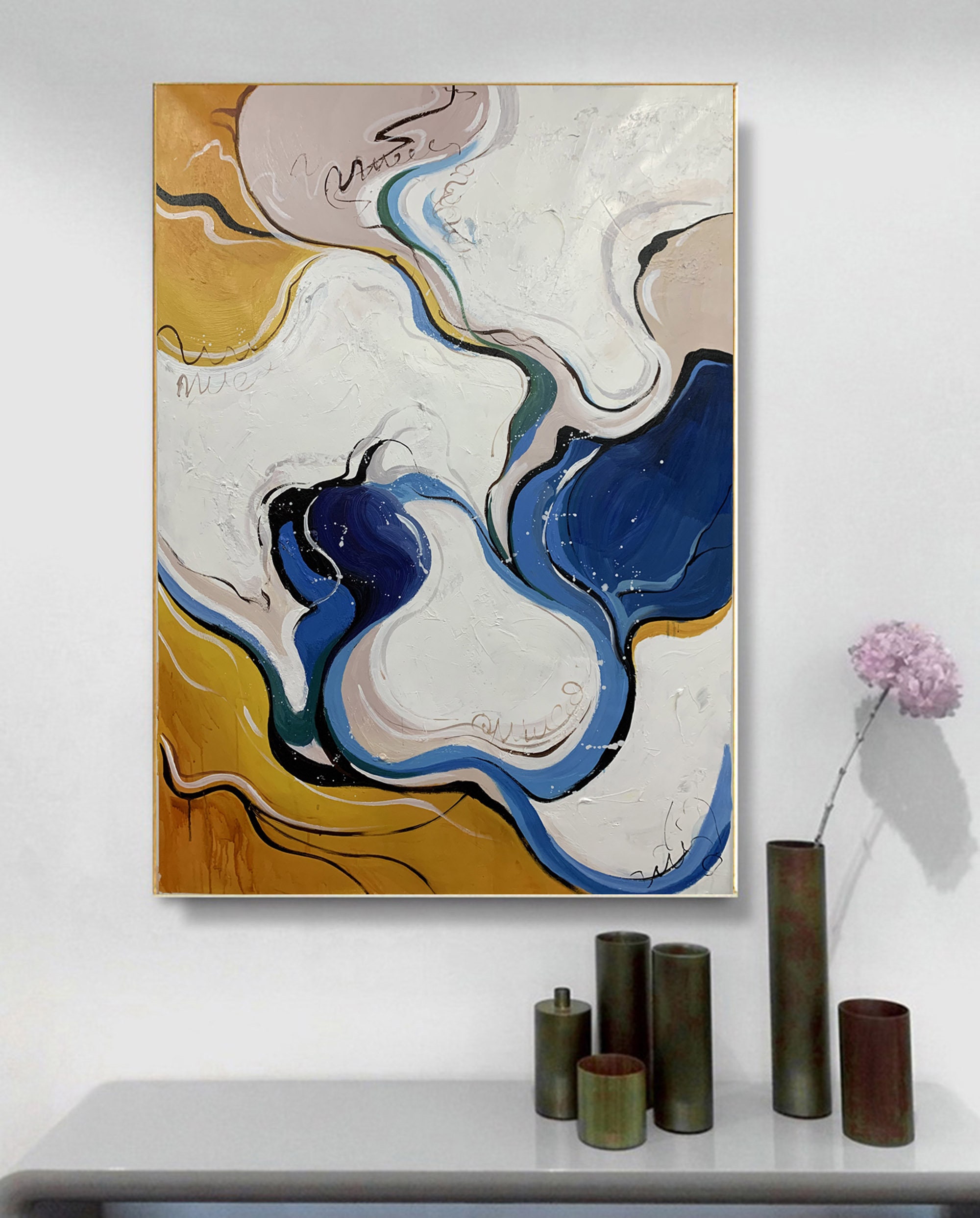 Extra large wall art abstract modern abstract painting Etsy