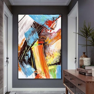 large canvas art, large modern abstract painting on canvas, original oil painting, oversized wall art canvas, extra large wall art A106