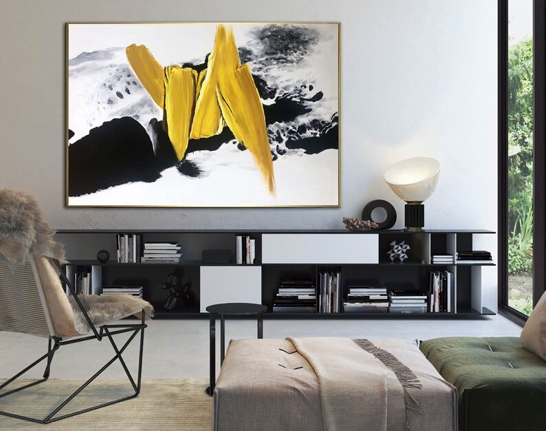 överdimensionerad abstrakt målning originalkonst, stor original abstrakt målning på duk, modern abstrakt väggkonst på duk, canvas väggkonstA47 bild 7
