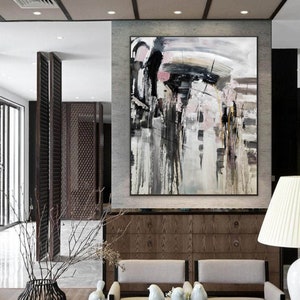 large abstract painting, original abstract oil painting, extra large canvas wall art, original canvas art, oversized wall art canvas A404