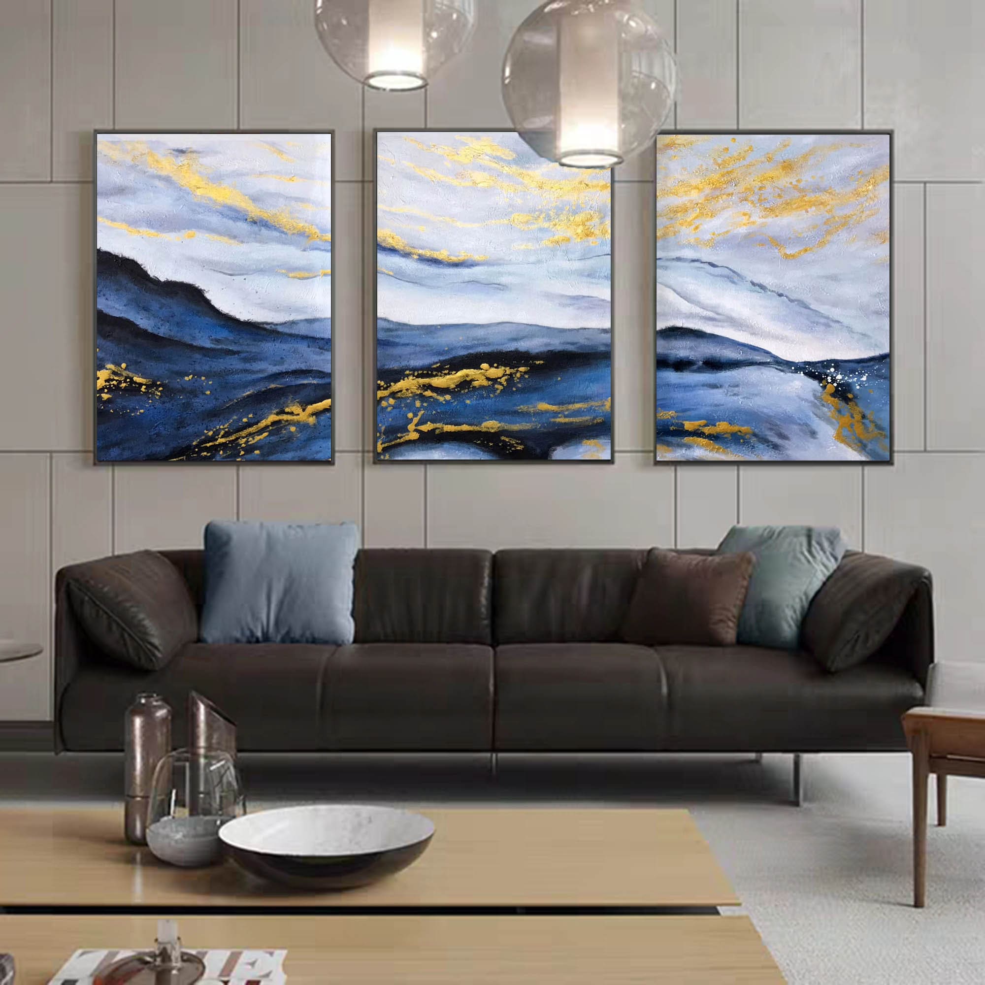 Set of 3 Wall Art Canvas Extra Large Canvas Wall Art Large Etsy