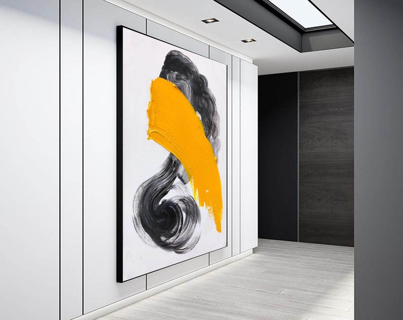 Modern Abstract Paintings on Canvas Large Abstract Painting | Etsy