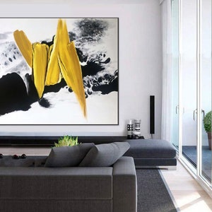 överdimensionerad abstrakt målning originalkonst, stor original abstrakt målning på duk, modern abstrakt väggkonst på duk, canvas väggkonstA47 bild 4