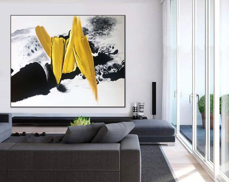 överdimensionerad abstrakt målning originalkonst, stor original abstrakt målning på duk, modern abstrakt väggkonst på duk, canvas väggkonstA47 bild 4