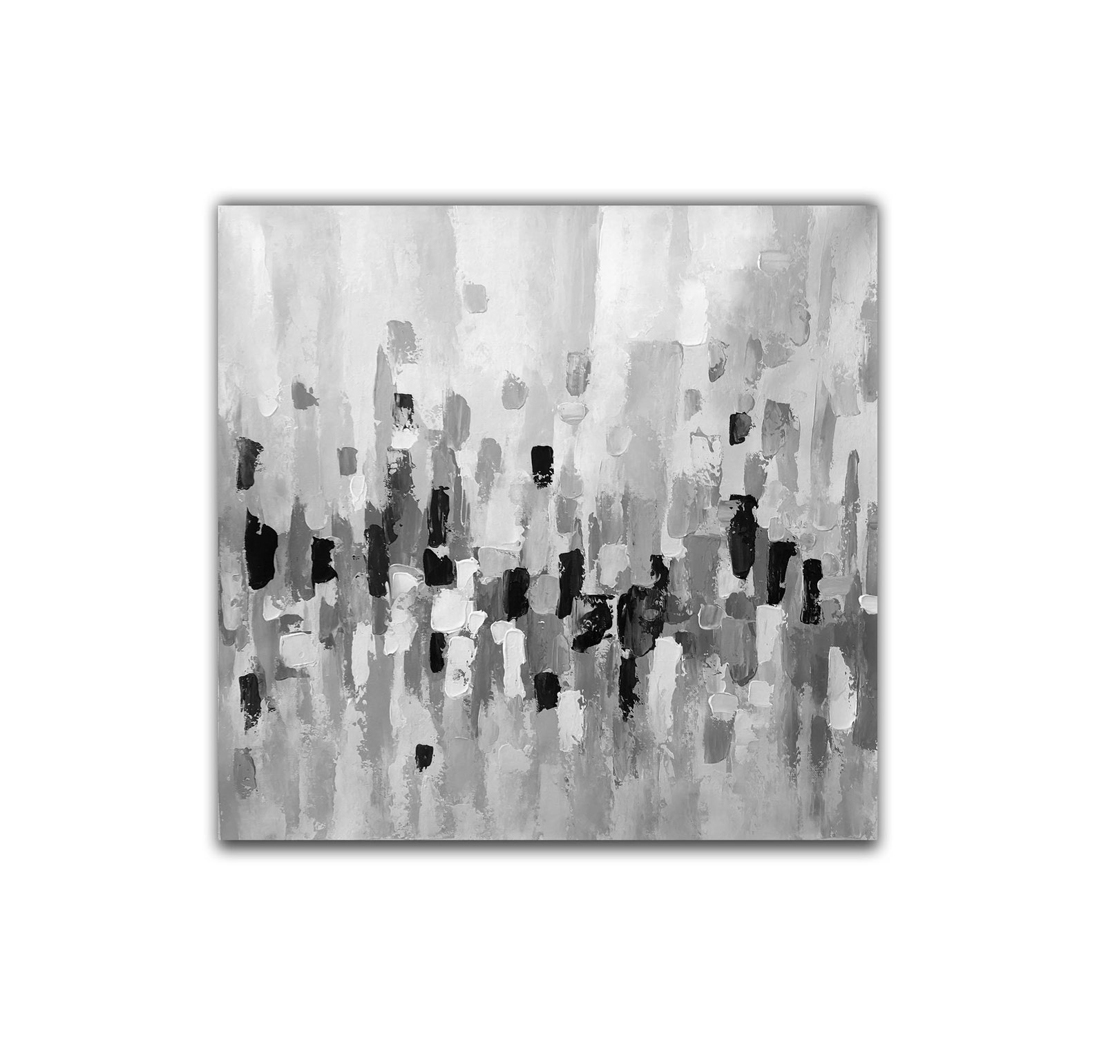 Large Abstract Wall Art Original Abstract Painting Grey Etsy