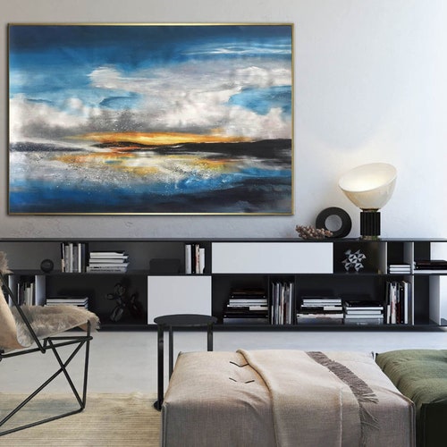 Extra Large Wall Art Landscape Abstract Painting Original Etsy