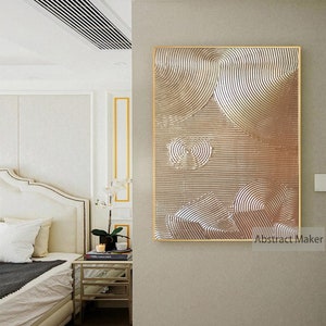 Gold Abstract Painting on Canvas Wabi-Sabi Wall Art Gold Abstract Wall Art Gold Painting Gold Wall Art 3d Texture Gold wall Painting A708