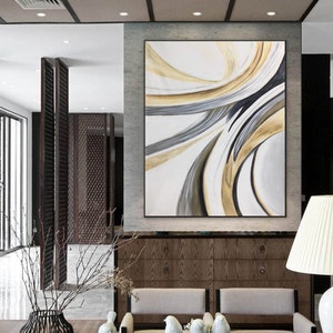 original abstract painting on canvas, oversized wall art modern, large abstract acrylic painting canvas, modern abstract art painting  A411