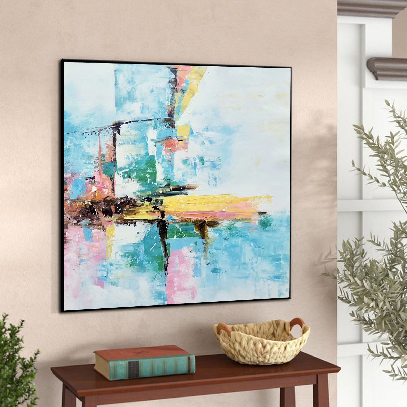 Large Abstract Painting, Original Oil Painting on Canvas, Large Wall ...