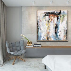 original abstract oil painting on canvas, extra large wall art, abstract painting handmade, large canvas art, textured wall art W569