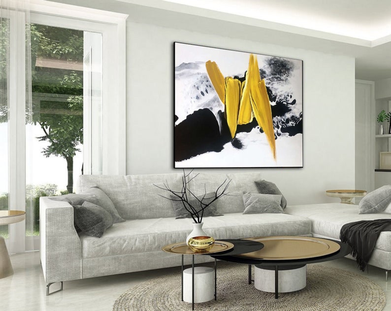 överdimensionerad abstrakt målning originalkonst, stor original abstrakt målning på duk, modern abstrakt väggkonst på duk, canvas väggkonstA47 bild 5