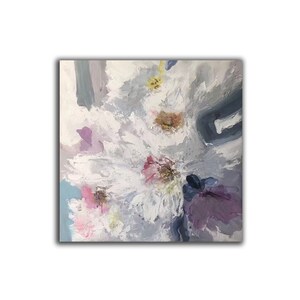 modern abstract art painting, flower painting on canvas original, extra large wall art abstract, acrylic painting, large canvas wall artA660 image 9
