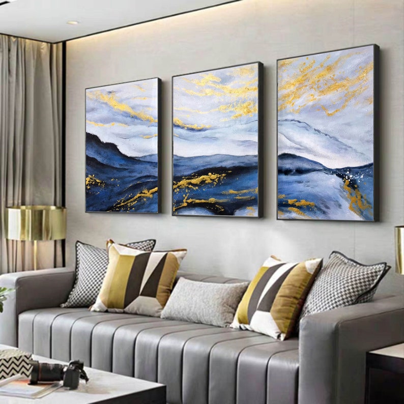 Set of 2 wall art canvas extra large canvas wall art large Etsy