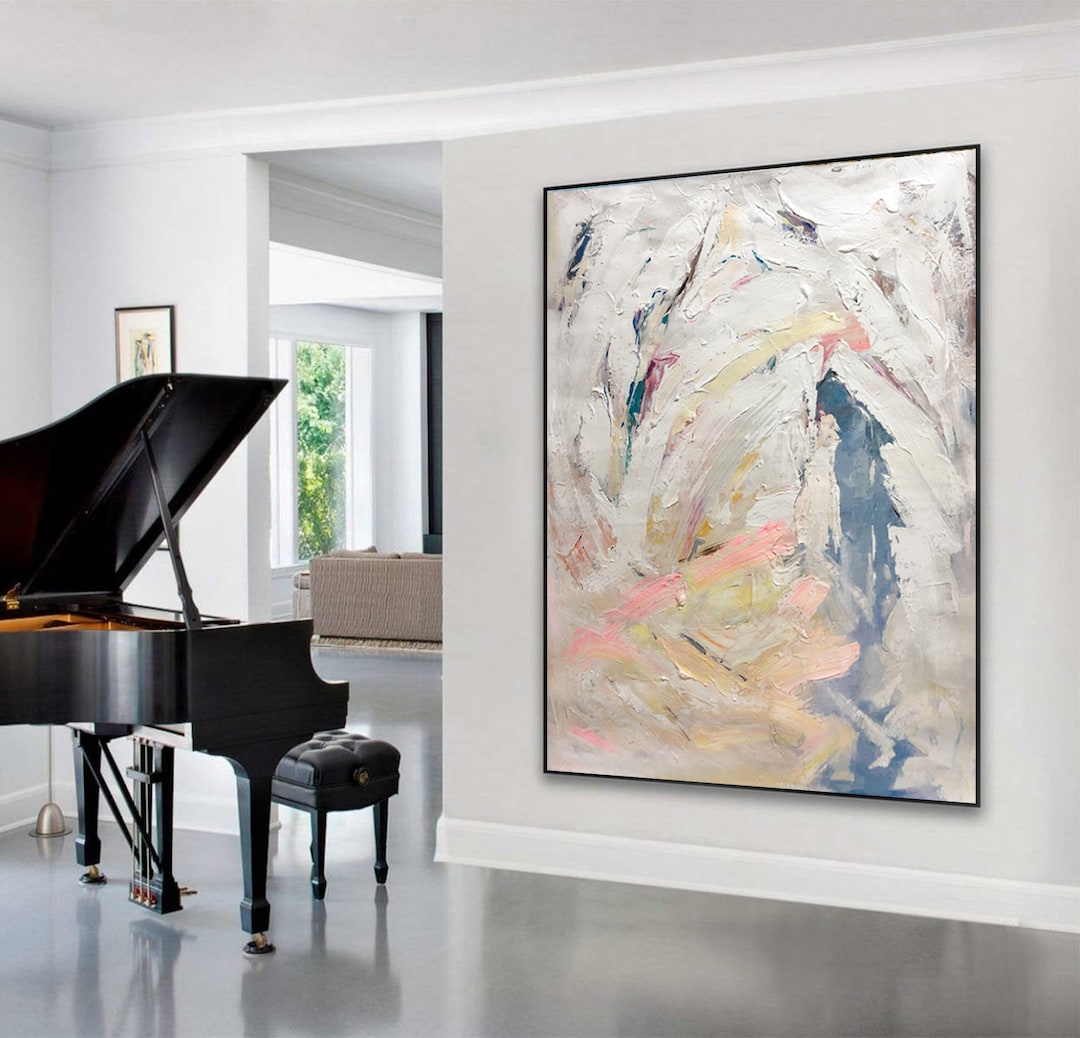 Large Abstract Canvas Art, Modern Abstract Paintings on Canvas Original ...