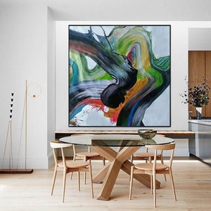 original abstract canvas art, huge wall art canvas, extra large oil painting, large canvas wall art, modern abstract painting on canvas A204