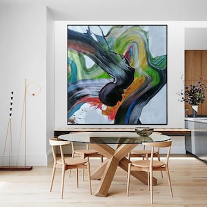 original abstract canvas art, huge wall art canvas, extra large oil painting, large canvas wall art, modern abstract painting on canvas A204