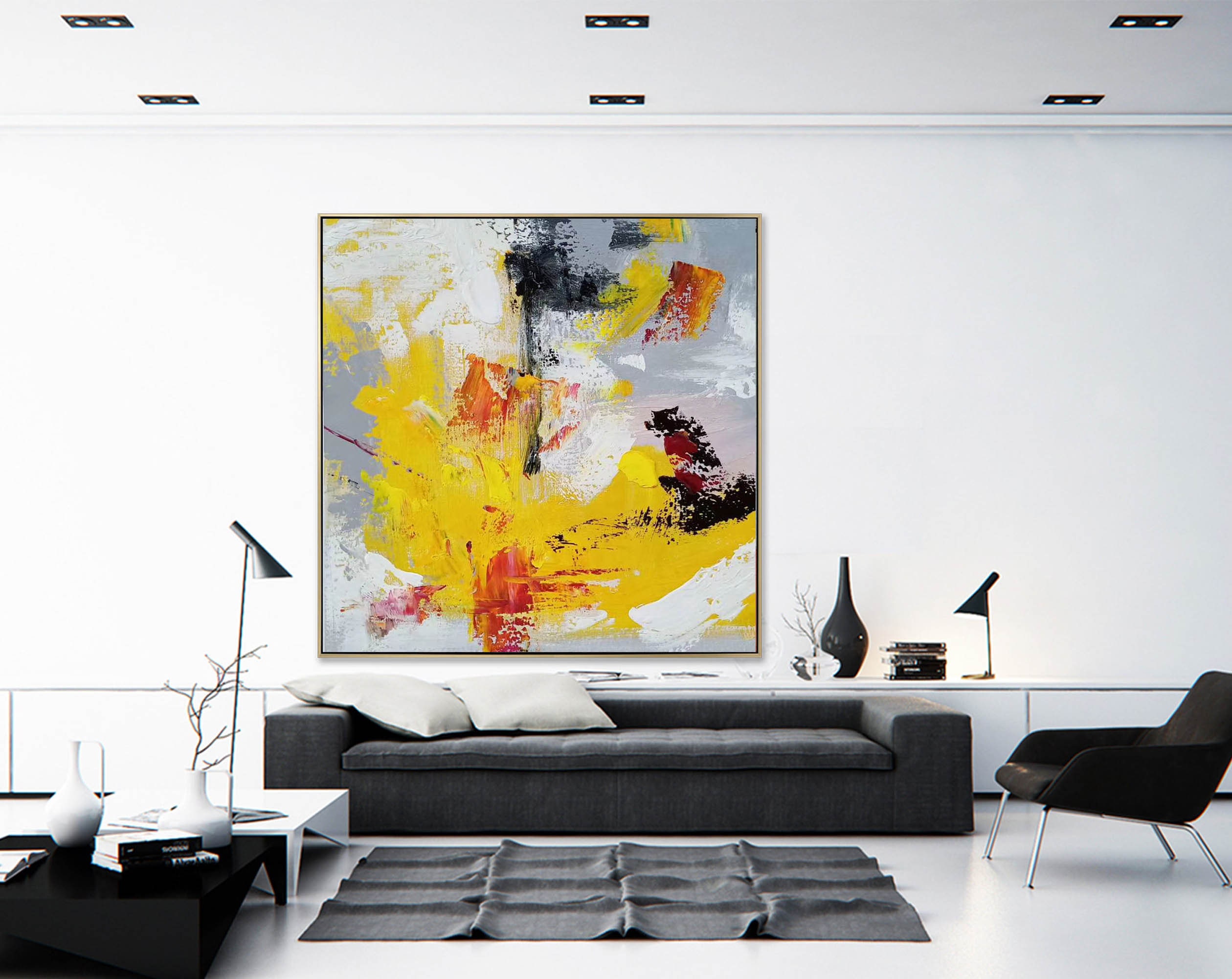 Modern Abstract Painting Original, Large Oil Painting on Canvas ...