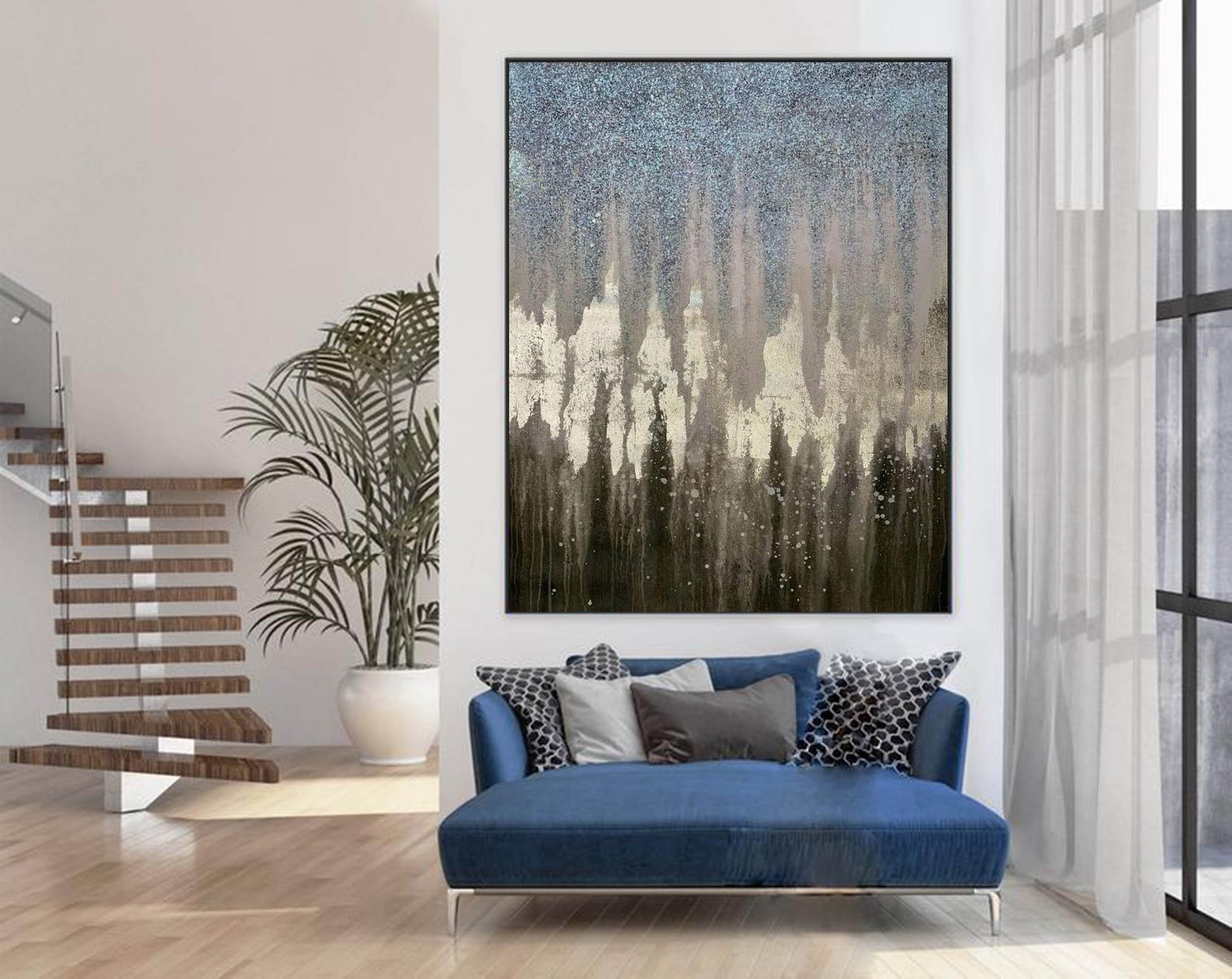 Large Canvas Wall Art Contemporary Paintings Abstract Gold - Etsy