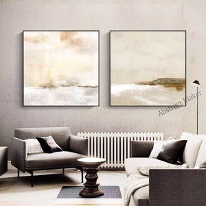 original abstract art painting on canvas, minimalist wall art, set of 2 wall art, original canvas art, contemporary art hand painted A759