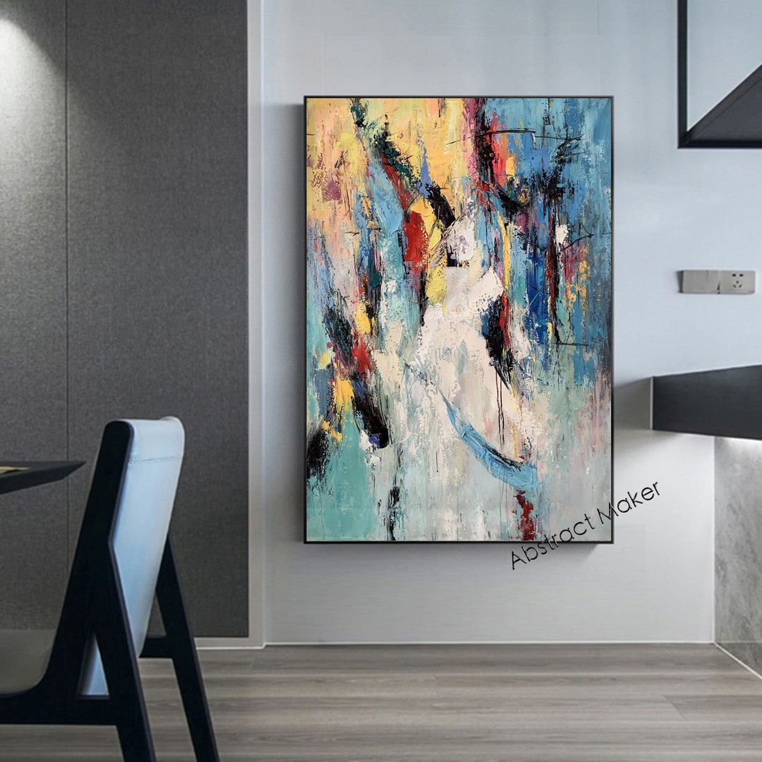 Large Abstract Wall Art, Living Room Painting, Original Abstract