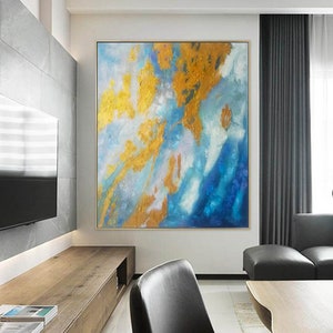extra large wall art, modern abstract art painting, blue painting, contemporary paintings abstract, original painting, textured wall artA167