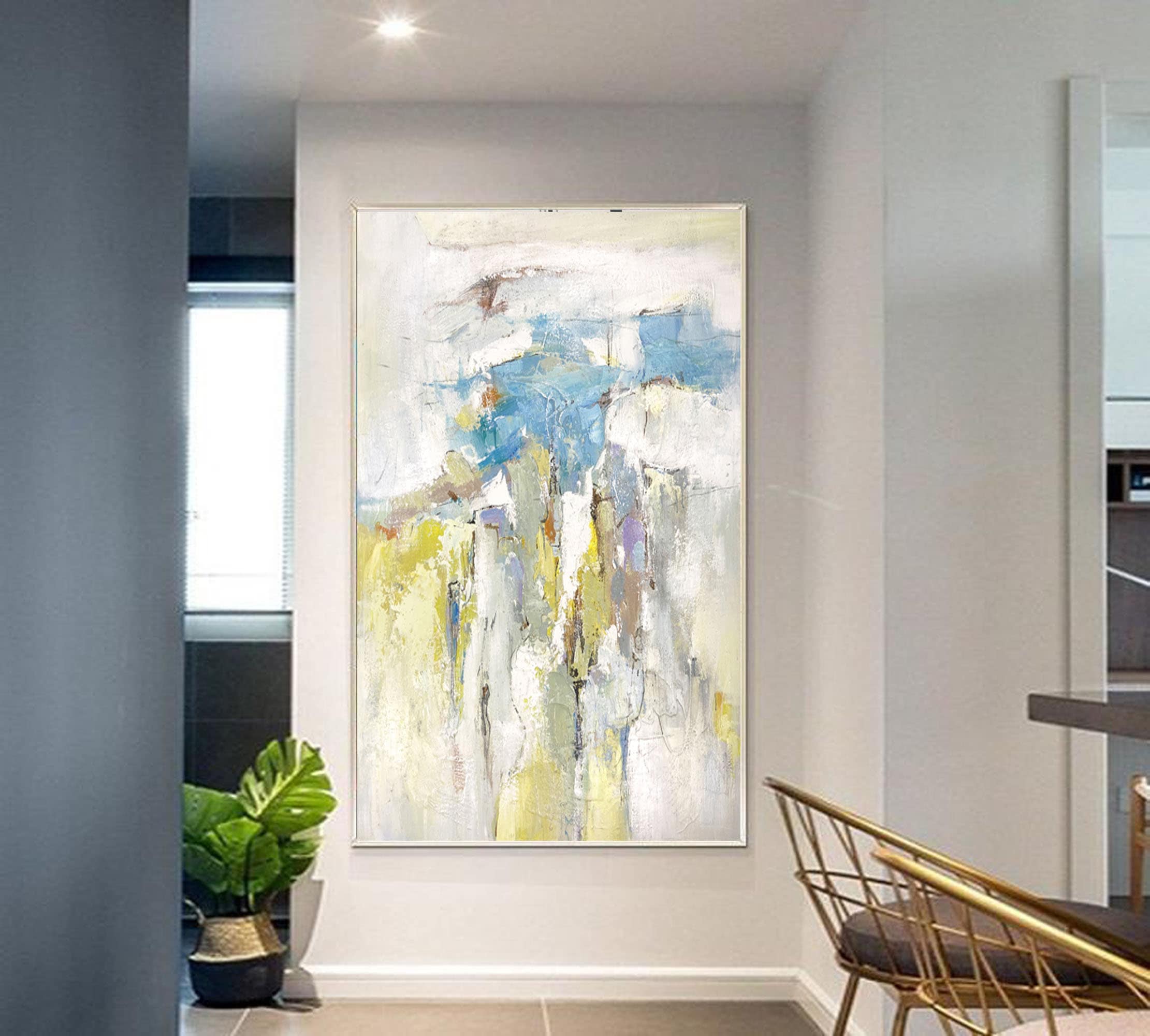 Large Abstract Painting on Canvas Modern Abstract Canvas Art | Etsy