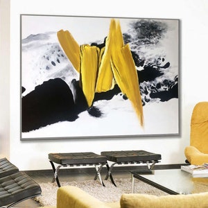 överdimensionerad abstrakt målning originalkonst, stor original abstrakt målning på duk, modern abstrakt väggkonst på duk, canvas väggkonstA47 bild 2