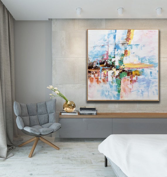 large abstract painting original, modern abstract wall art, contemporary painting, oversized wall art, extra large wall art canvas A34