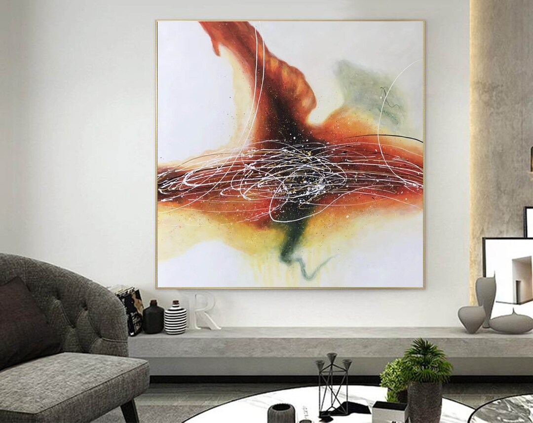 Large Abstract Painting Original Large Canvas Wall Art Modern Abstract ...