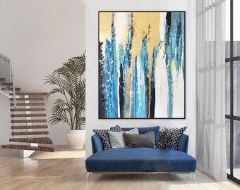 modern abstract painting on canvas,  large canvas art, large original abstract painting, extra large wall art abstract, modern wall art A62