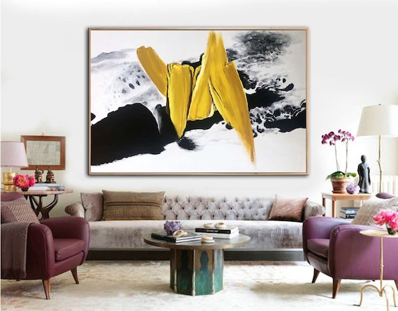 oversized abstract painting original art, large original abstract painting on canvas, modern abstract wall art on canvas, canvas wall artA47