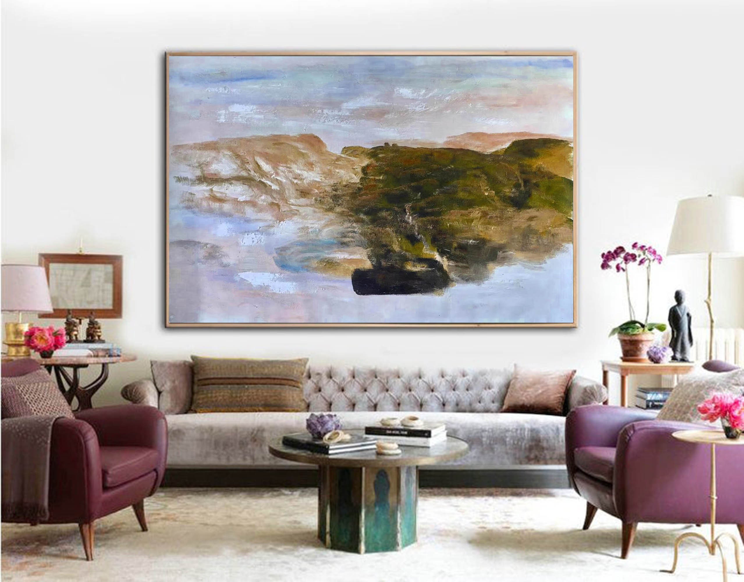 Extra Large Wall Art Living Room Wall Art Original Oil Etsy