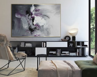 large original abstract painting, large canvas wall art abstract, oversized wall art framed, modern wall art framed, extra large wall artA74