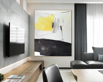 large abstract canvas wall art, large abstract painting, large modern wall art, original extra large wall art abstract, office painting A128